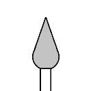 Carving Burr - Flame (Pack of 10)
