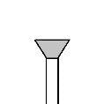 Carving Burr - Inverted Equilateral (Pack of 10)
