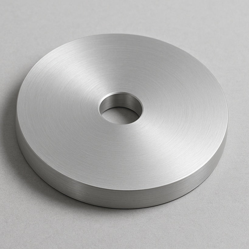 Flat lap backing plate, side view
