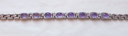 8 Stone Amethyst Bracelet