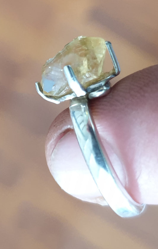 Raw Citrine Ring