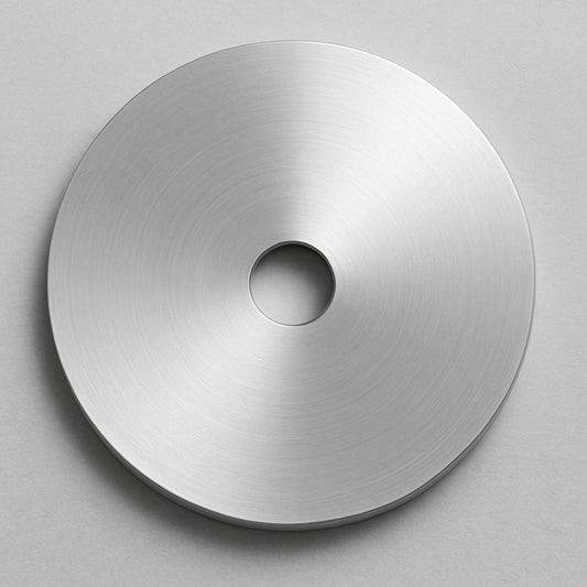 Flat lap backing plate, front view