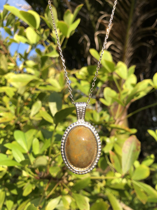 Matauri Bay Petrified Wood Pendant